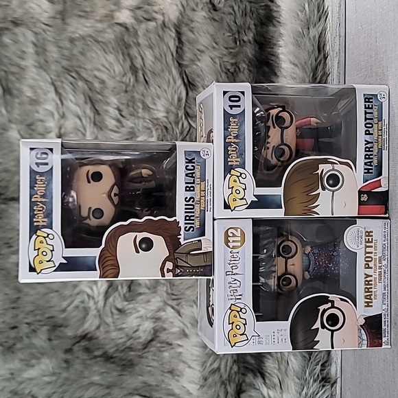 Funko Pop Sirius Black #16 and Harry Potter #112 NWT And Harry Potter #10 - Picture 1 of 16
